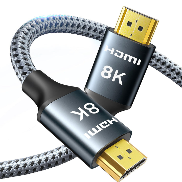 ARISKEEN 8K HDMI 2.1 Kabel 5Meter, 48Gbps High Speed Nylon Geflochtenes HDMI Kabel, Unterstützt 8K@6