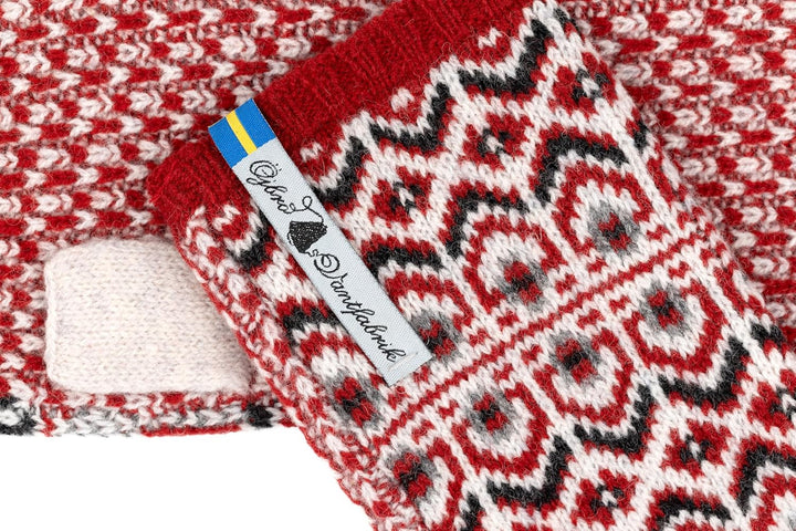 ÖJBRO VANTFABRIK Armstulpen Pulswärmer Damen 100% Merinowolle fingerlose Handschuhe Strick warm weic