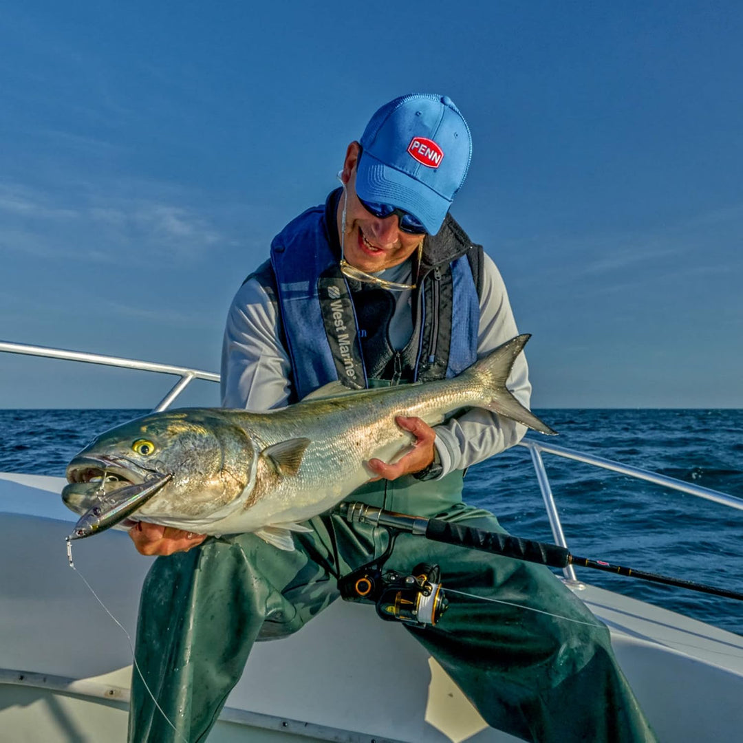 PENN Rival Level Wind Multirolle für Boote und Kajaks – Hochleistungs-Salzwasserrolle für Dorsch, Ba