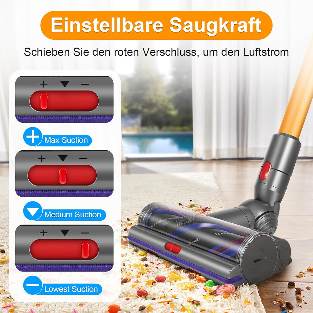 V11 Torque Drive Bodendüse für Dyson V11 V15 V10 V8 V7 Bürste Anti-Tangle Einstellbare Saugkraft Ele
