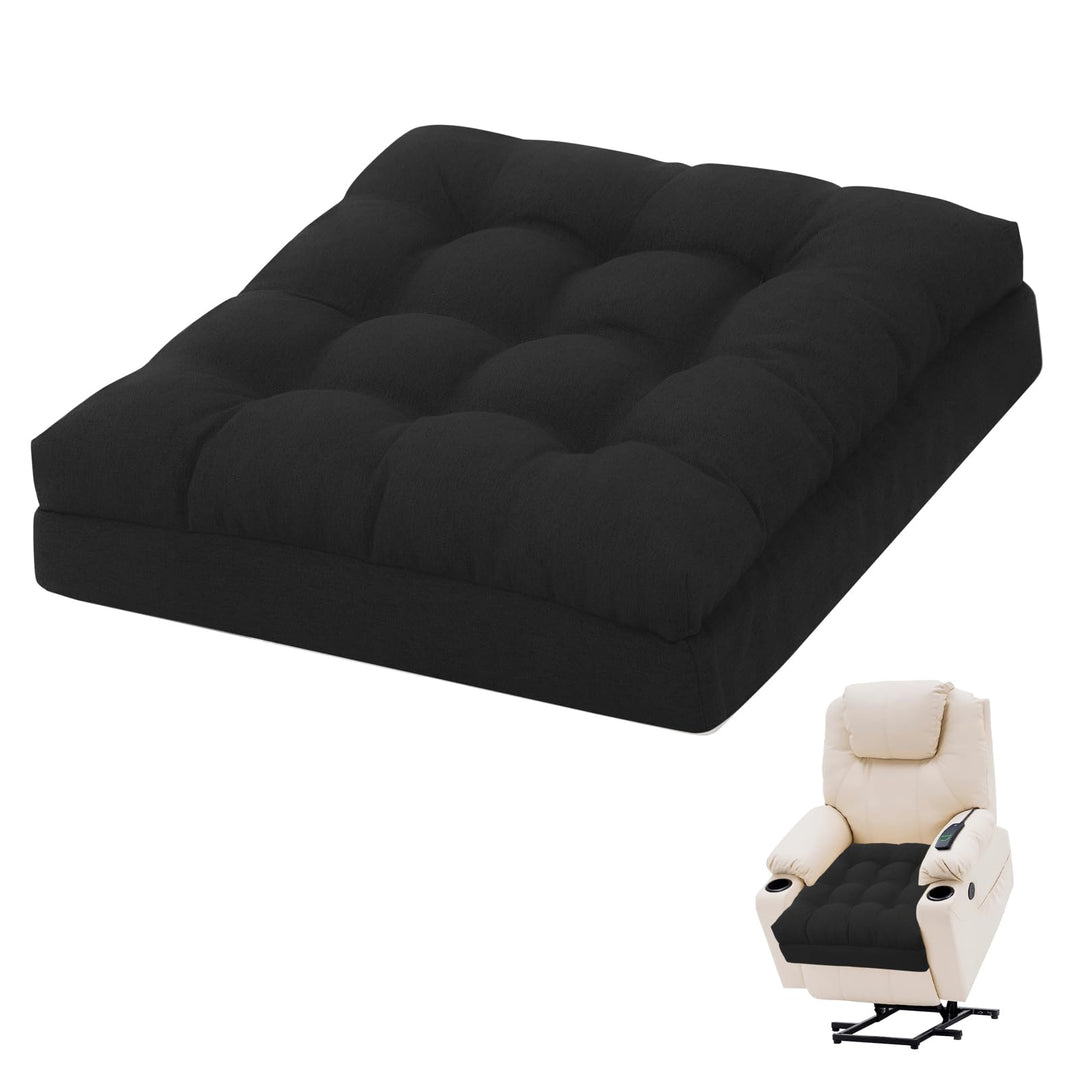 GOFORIT Sitzerhöhung für Ältere 50x50x12cm, Exklusives Zweilagiges Memory-Schaum Sitzkissen mit Star
