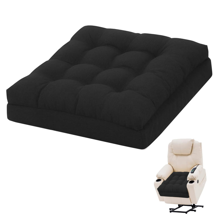 GOFORIT Sitzerhöhung für Ältere 50x50x12cm, Exklusives Zweilagiges Memory-Schaum Sitzkissen mit Star