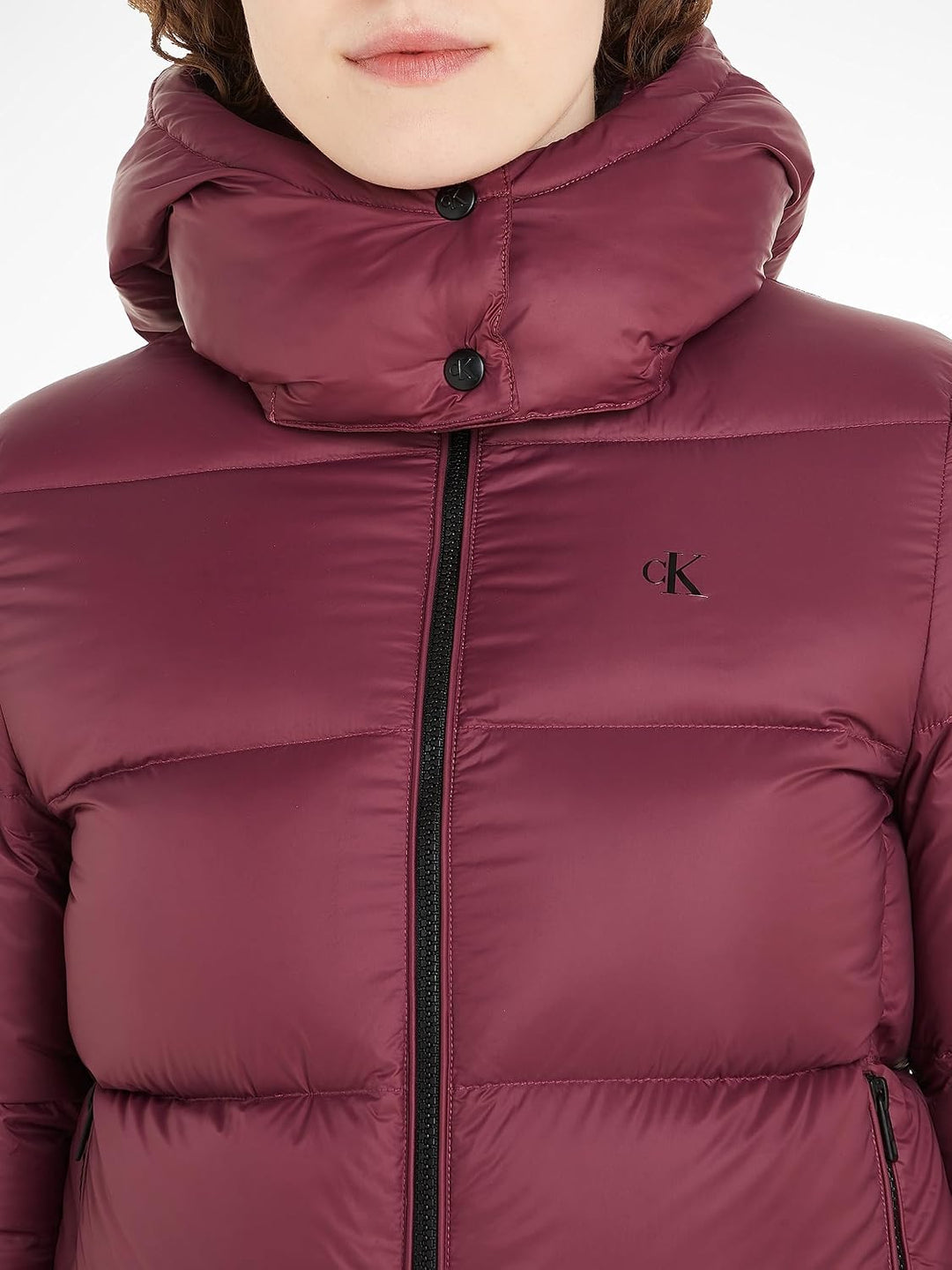 Calvin Klein Damen Mw Down Archetype Short Puffer J20j221646 Daunenjacken (1er Pack) L Lila (Amarant