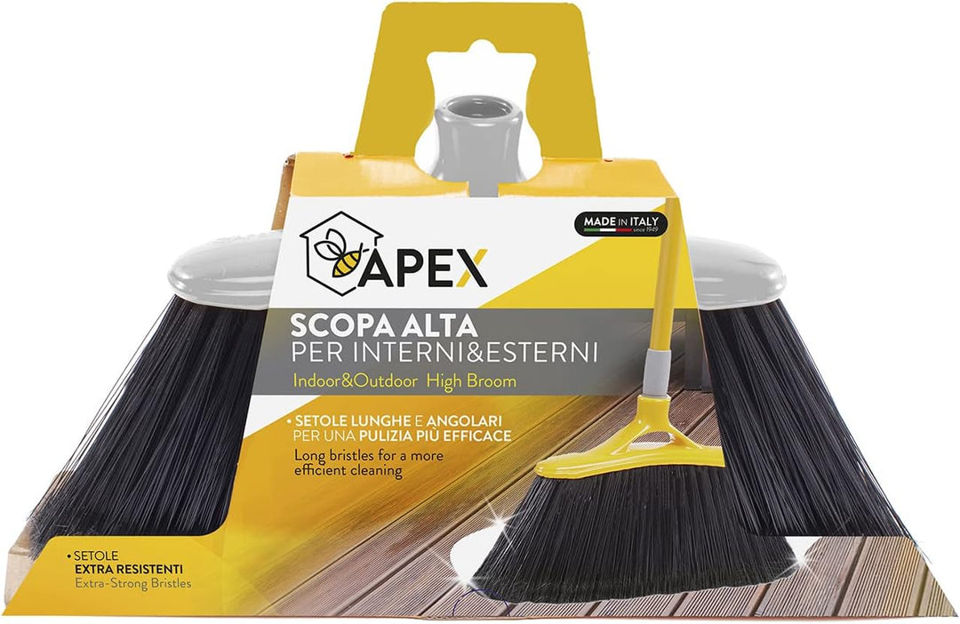 Apex Hoher Besen mit Teleskopstiel, Kunststoff, Mehrfarbig, 30 x 30 x 30 cm