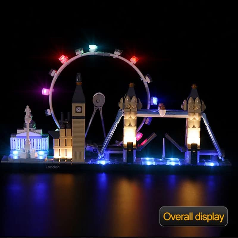 BrickBling LED-Beleuchtung für Lego 21034 Architecture London Skyline City Sammelbausatz (kein Lego-