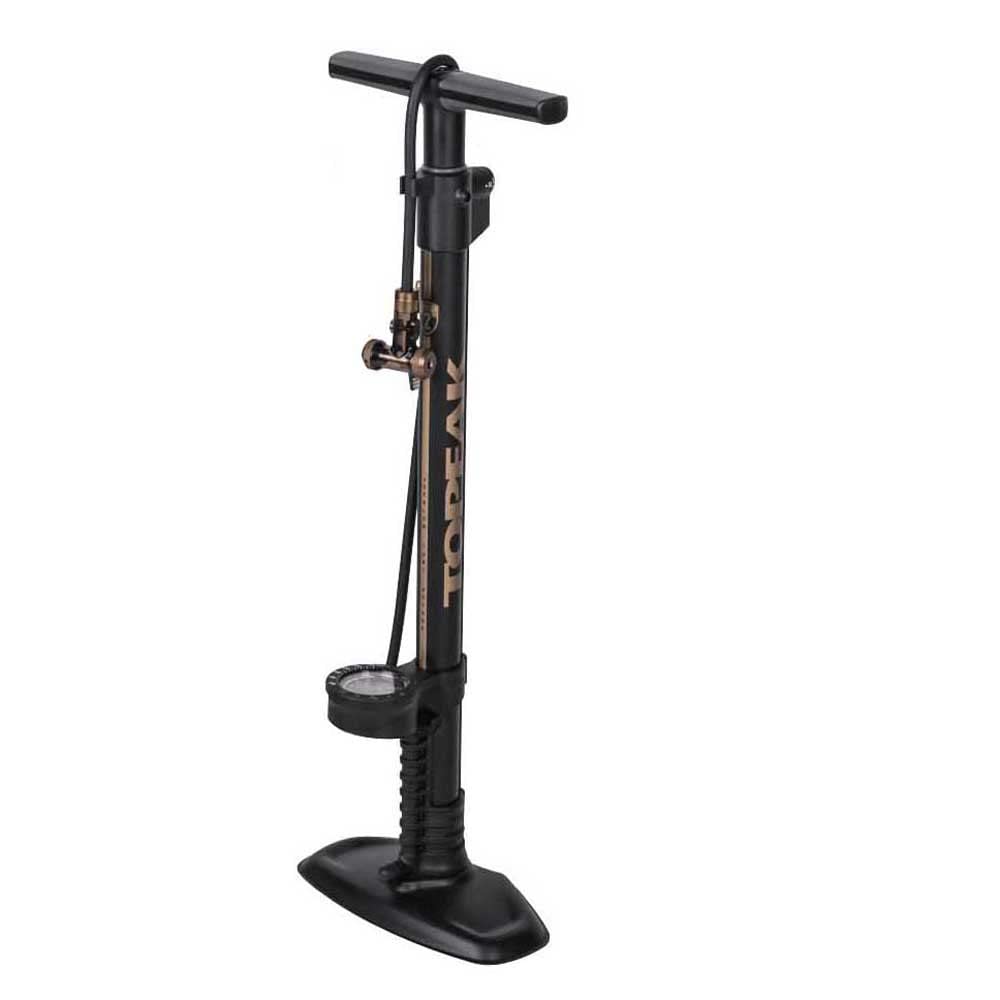 TOPEAK Unisex – Erwachsene Joeblow Standpumpen 74cm Schwarz-Gold, 74cm Schwarz-Gold