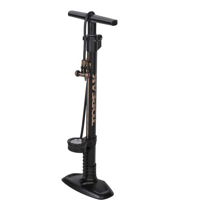 TOPEAK Unisex – Erwachsene Joeblow Standpumpen 74cm Schwarz-Gold, 74cm Schwarz-Gold