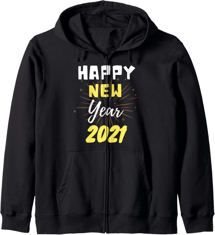 Frohes Neues Jahr 2021 Weihnachtsfeier zum Jahresende Kapuzenjacke