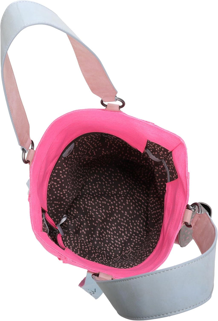 Fritzi aus Preussen Damen Izzy02 Canvas Shopper Neon Pink, Neon Pink