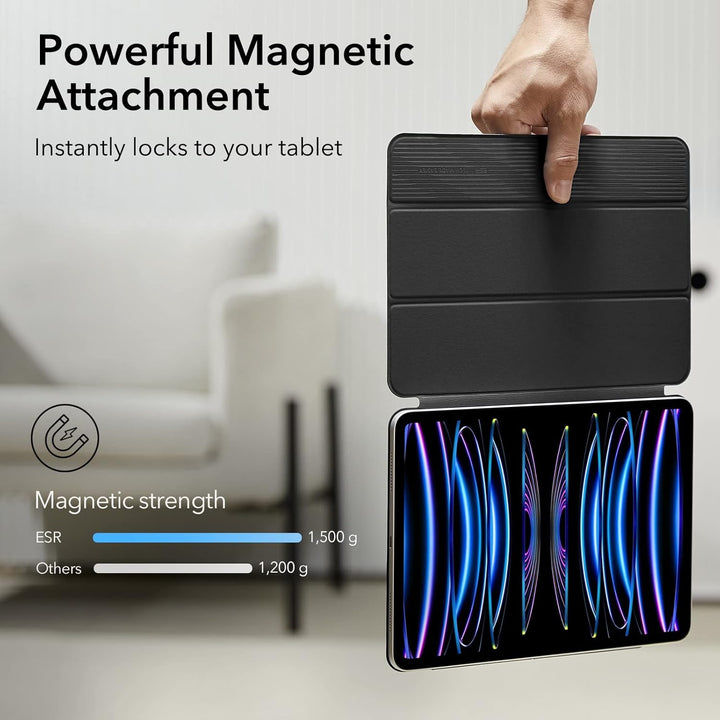 ESR für iPad Pro 11 Zoll Hülle 2022/2021/2020 (4./3./2. Generation), Starke Magnetbefestigung, Trifo