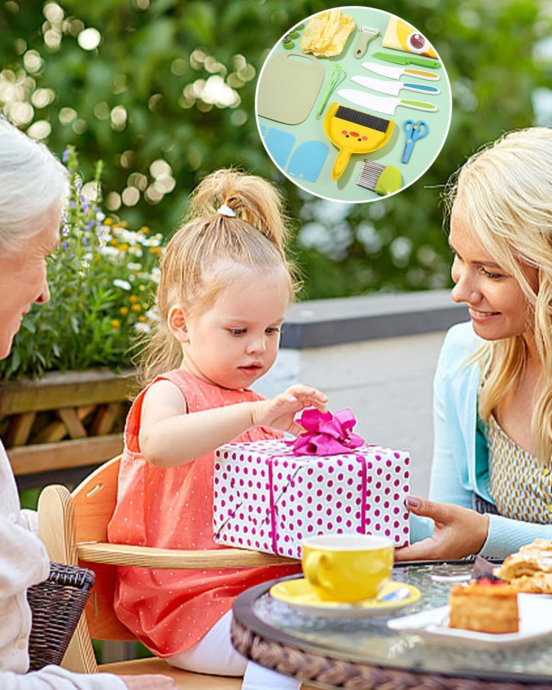 Montessori-Küchenmesser für Kinder ab 2 Jahren, 20 Stück, zum Schneiden und Kochen von Obst oder Gem
