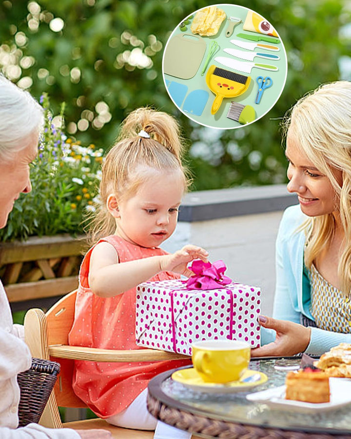 Montessori-Küchenmesser für Kinder ab 2 Jahren, 20 Stück, zum Schneiden und Kochen von Obst oder Gem
