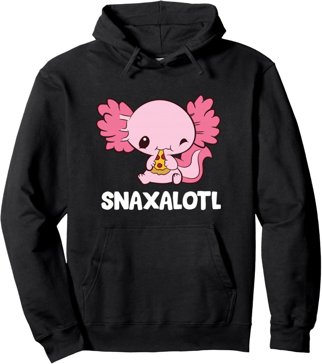 Snaxalotl Lustige Axolotl Pizza Nette Axolotl Pullover Hoodie