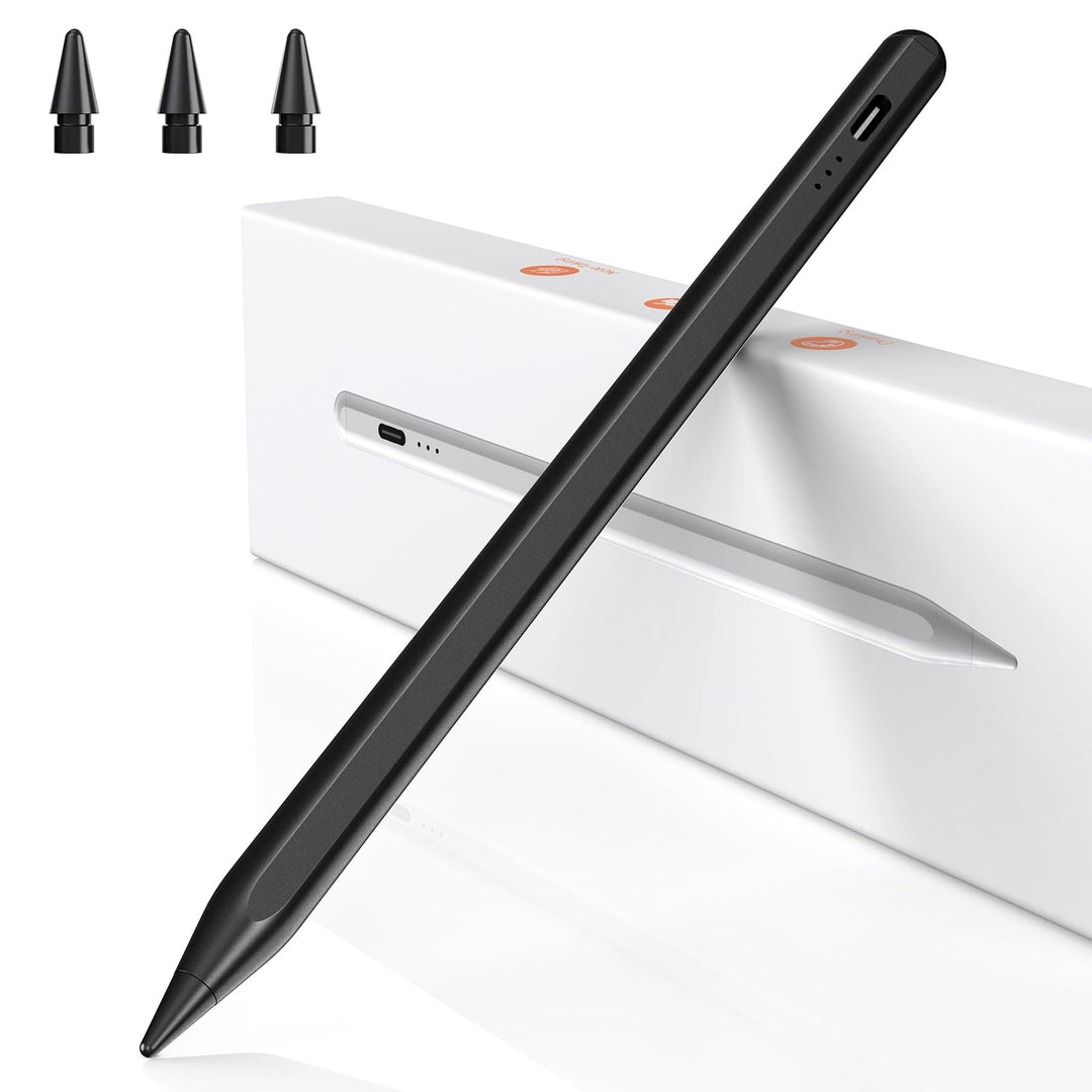 BAZO Stift für iPad - 2018-2024 Pencil 2.Generation Schnellladeleistung Palm Rejection Neigungssensi
