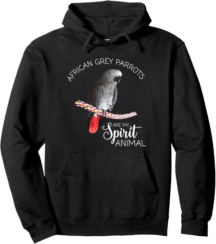 Graupapageien sind mein Geistestier Pullover Hoodie