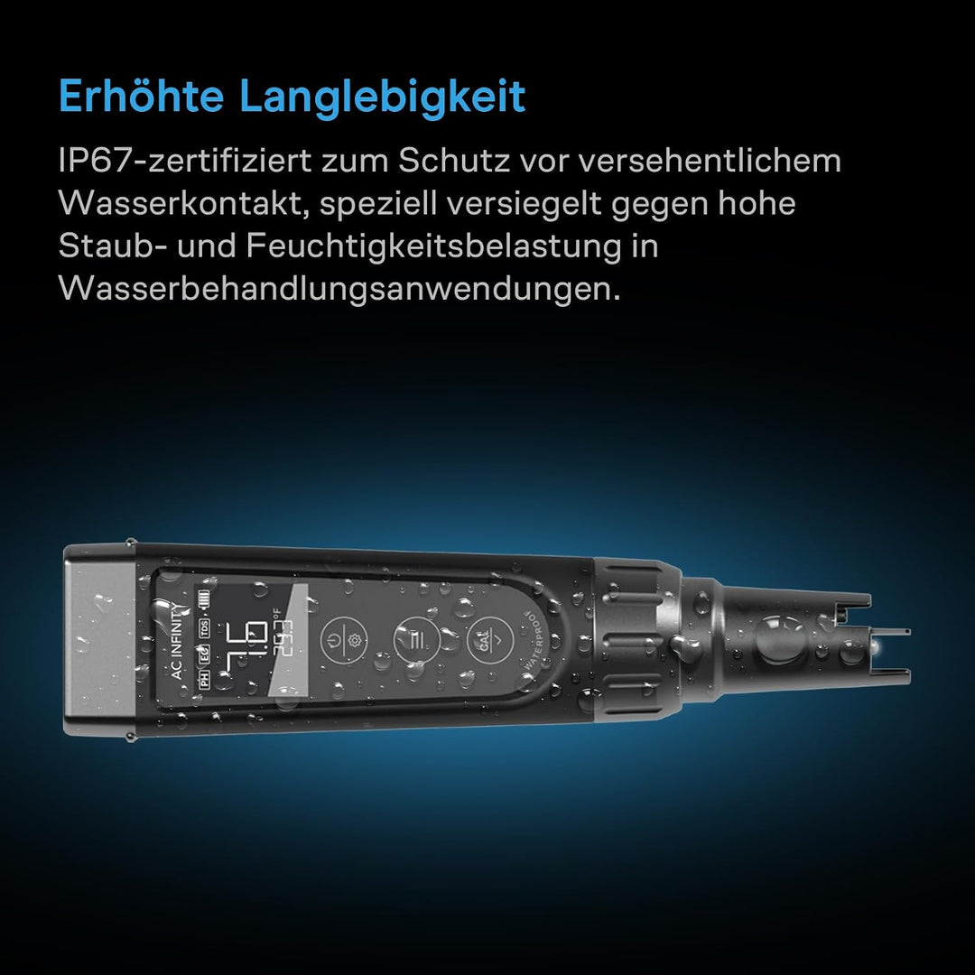 AC Infinity Hydroponic Meter PRO Kit Hochpräzisions Digital pH-Stift mit ±0,01 pH Genauigkeit und we