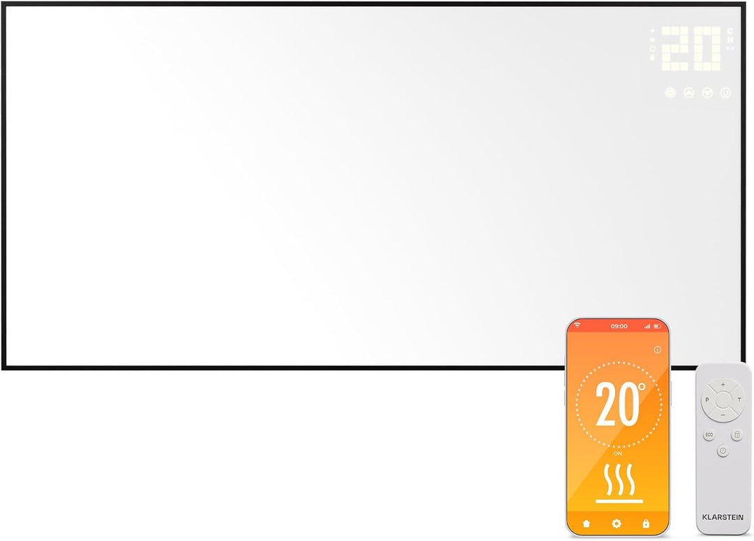 Klarstein Infrarotheizung mit Thermostat, 770W Elektroheizung, Smart Home Bild-Infrarotheizung zur W