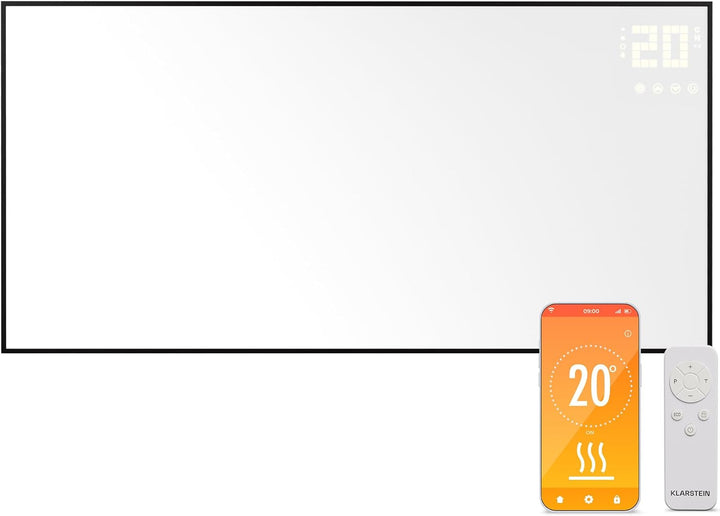 Klarstein Infrarotheizung mit Thermostat, 770W Elektroheizung, Smart Home Bild-Infrarotheizung zur W