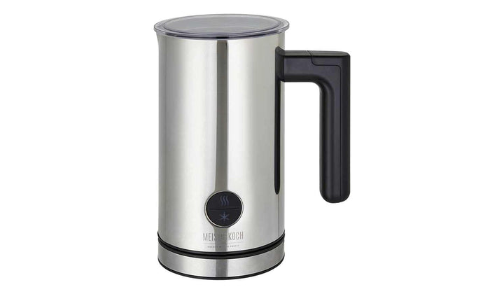 MEISTERKOCH Milchaufschäumer MA-450 aus Edelstahl in silberfarben, elektrisch, 150 ml aufschäumen, 3