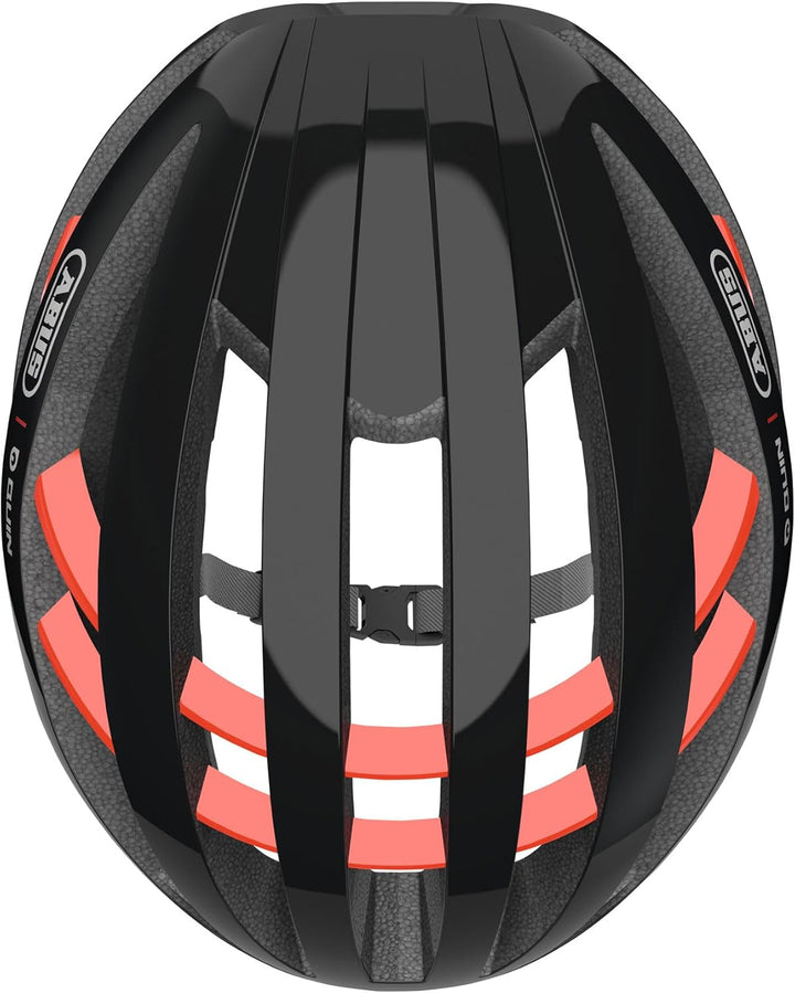 ABUS Rennradhelm Aventor Quin - Smarter Fahrradhelm mit Crash-Erkennung und SOS-Alarm-System - für D