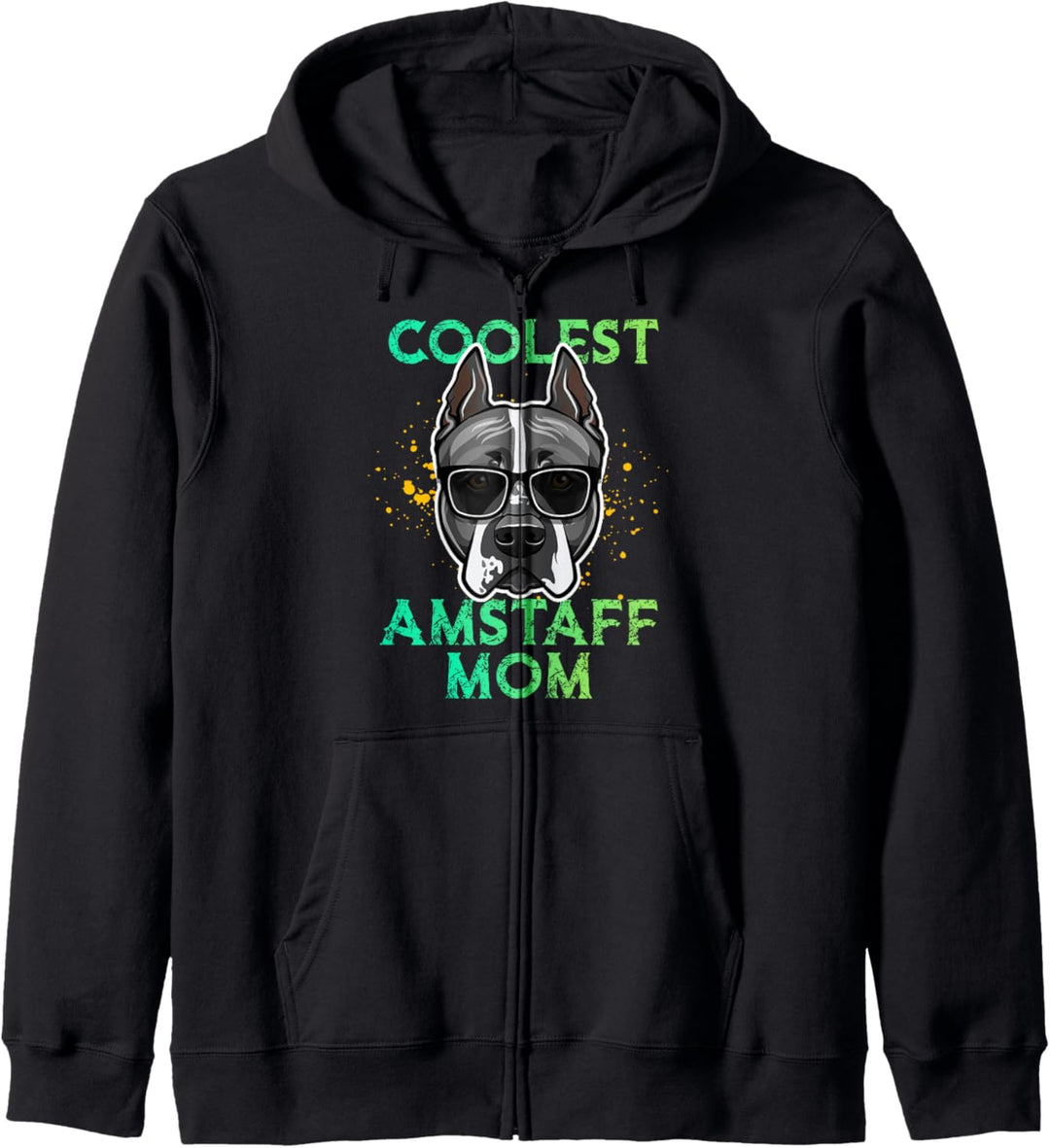 Amstaff Mum Hunderasse - American Staffordshire Terrier Hund Kapuzenjacke