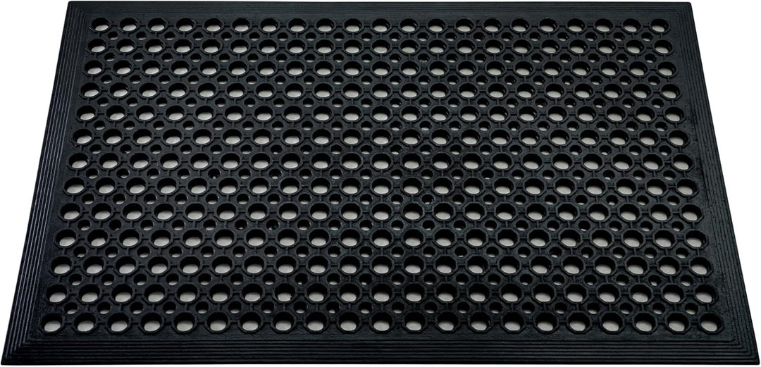 Doortex® Offene Schwarze Anti-Ermüdungsmatte - 80 x 120cm 80 x 120 Schwarz, 80 x 120 Schwarz