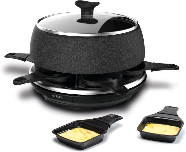 Tefal Raclette & Fondue Cheese'n Co RE12C8 | Elektrischer Raclette-Grill + Fondue-Gerät | für 6 Pers