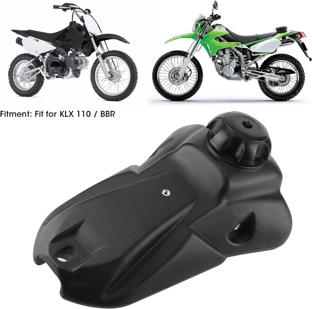 KIMISS Motorrad Benzintank, 4L Fassungsvermögen Benzintank Benzintank mit Deckel Benzinhahn Hartplas