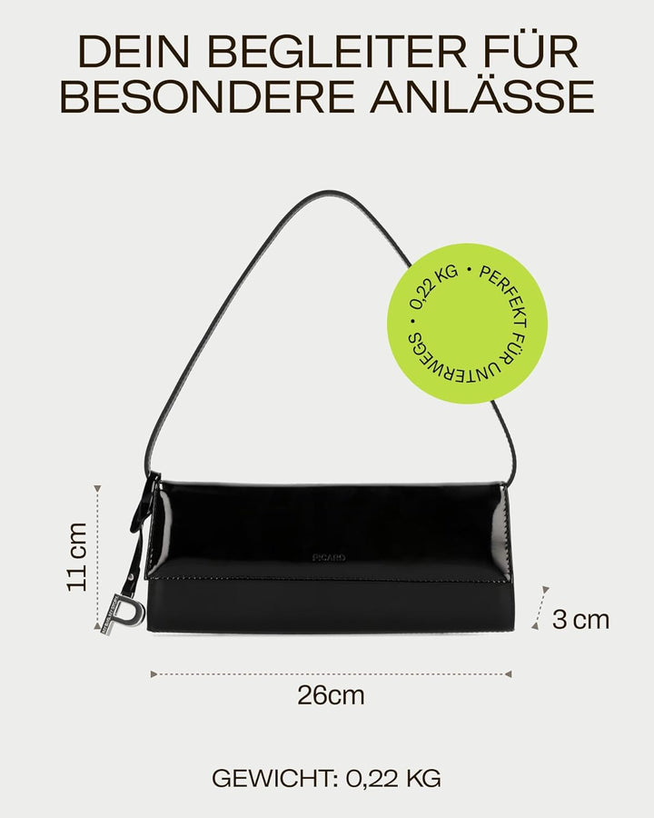 Picard Damen Abendtasche AUGURI aus Rindsleder Klein, 0 | mit Magnetverschluss | Abendtasche | Abend