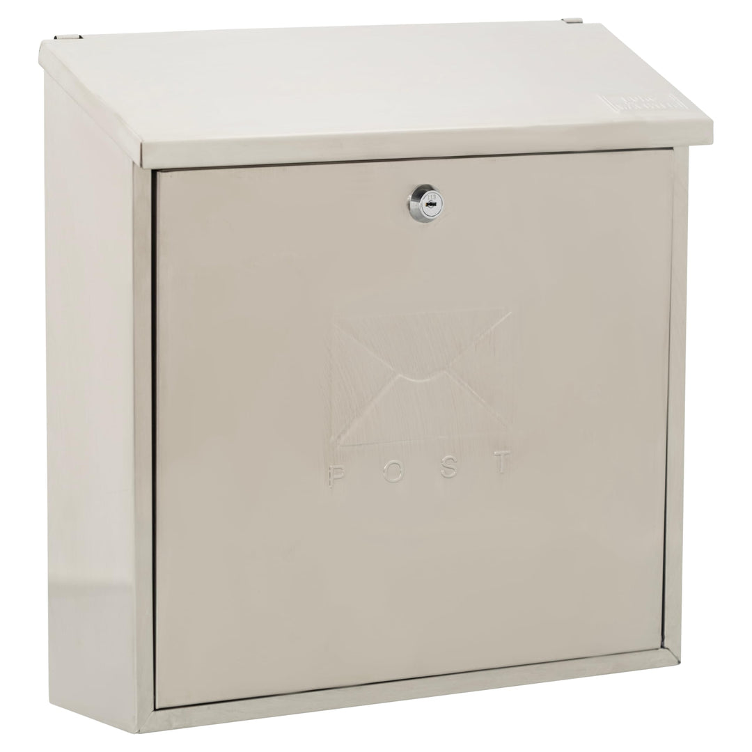 Sterling MB03ST Moderner Briefkasten, Aus Edelstahl 368mm x 368mm x 114mm Edelstahl, 368mm x 368mm x