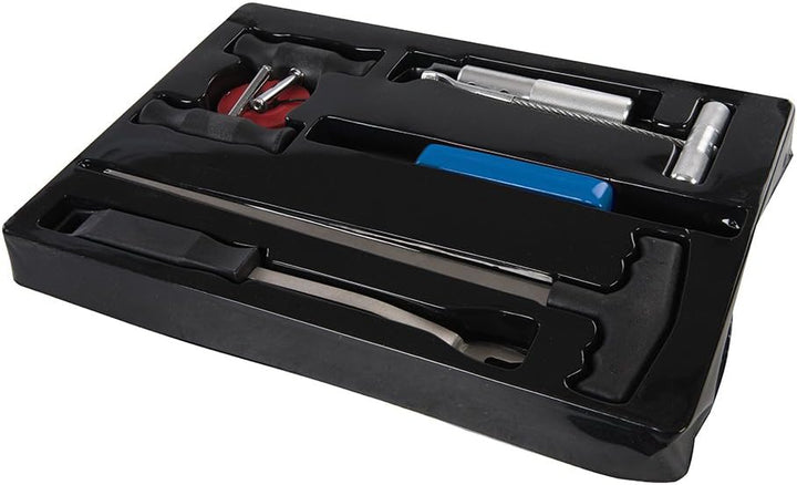 Silverline 554603 Windschutzscheiben-Ausbauwerkzeug, Mehrfarbig, 7 - Teilig Satz
