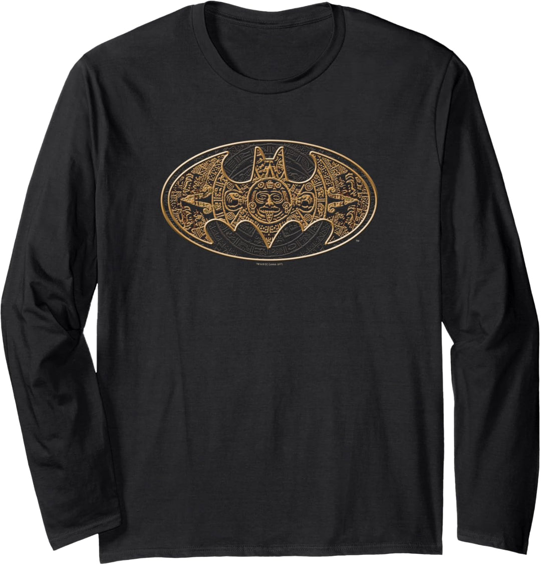 Batman Aztec Bat Logo Langarmshirt