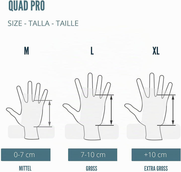 Velites | Handgrips Quad Pro + handgelenkbandage | Gleichgewicht zwischen Flexibilität, Komfort und
