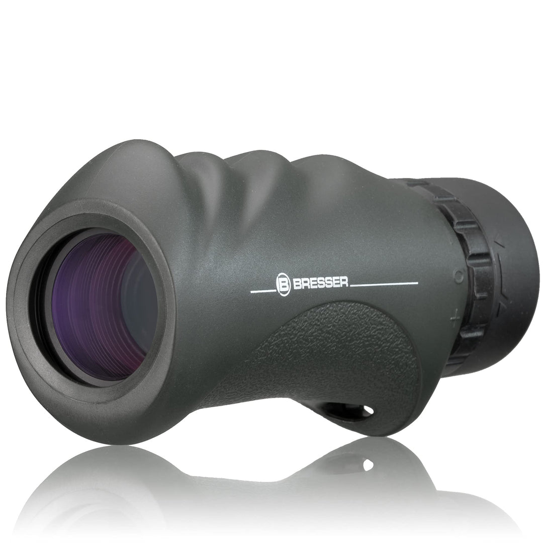 Bresser wasserdichtes Monokular Condor 10x25 Dachkant mit hochwertiger Mehrschichtvergütung inklusiv