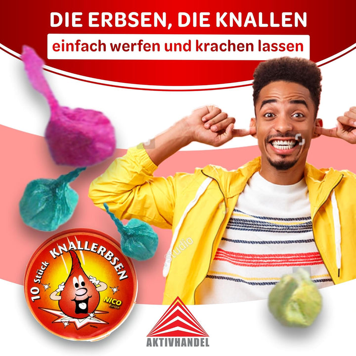 300 Riesen Knallerbsen (30x 10er Dose) von Aktivhandel