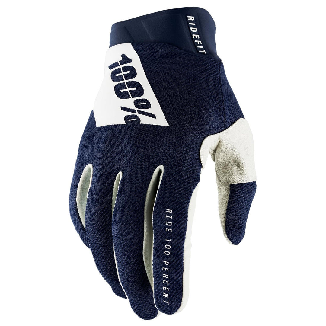100% RIDEFIT Motocross Handschuhe - MX Dirt Bike & Powersport Reitausrüstung für Herren Blau XXL, Bl