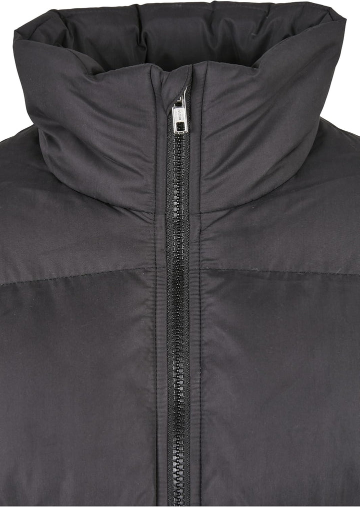 Urban Classics Damen Ladies Short Peached Puffer Jacket Jacke S Schwarz, S Schwarz