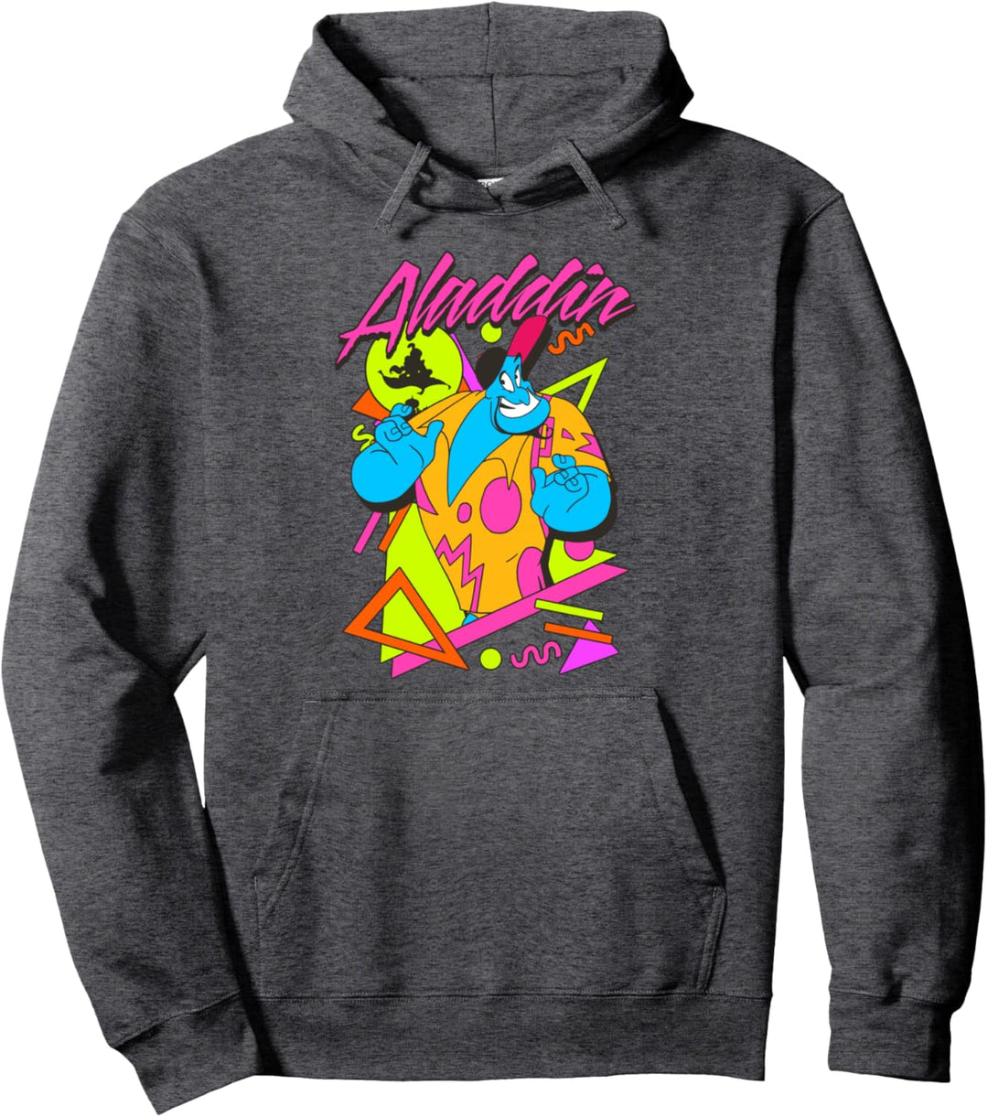 Disney Aladdin Genie 80's Style Pop Art Portrait Pullover Hoodie
