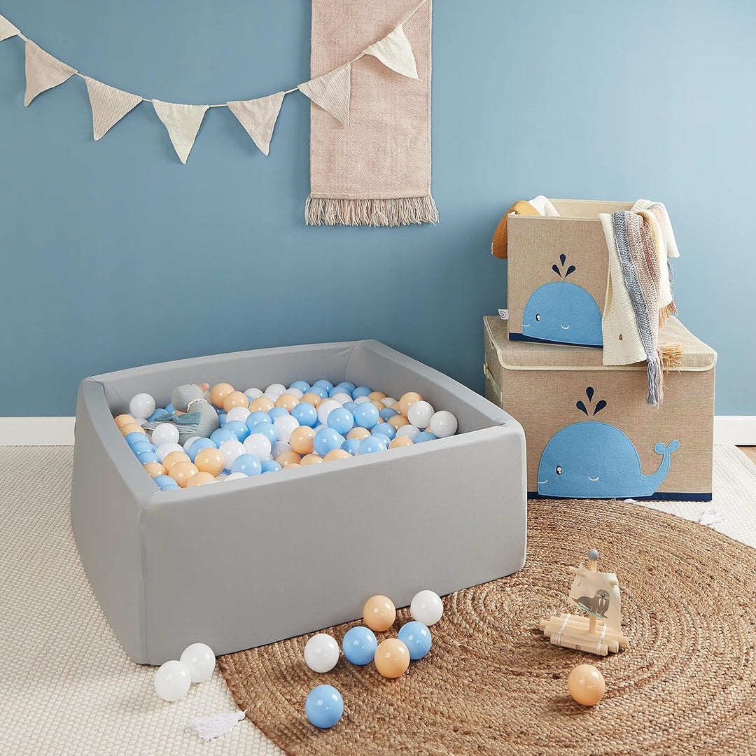 Bieco Bälle für Bällebad Beach | 100 Stück | Bunte Bälle | Bällebad Kinder | Bällebad Baby | Bälleba