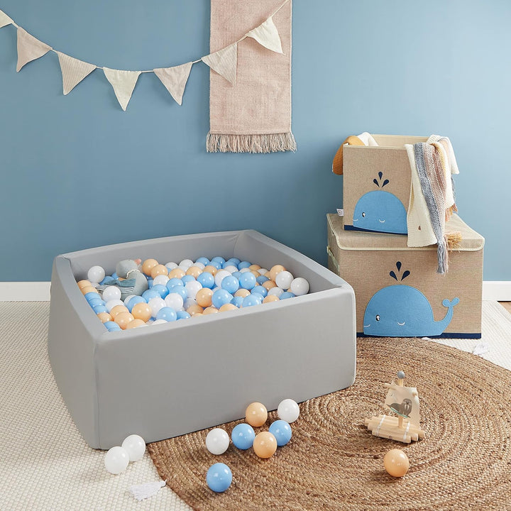 Bieco Bälle für Bällebad Beach | 100 Stück | Bunte Bälle | Bällebad Kinder | Bällebad Baby | Bälleba
