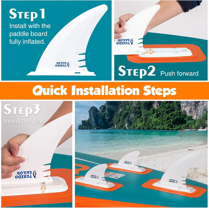 Tuxedo Sailor Stand Up Paddle Board 240/320/365cm Inflatable Paddle Boards for Adults and Kinder Sta