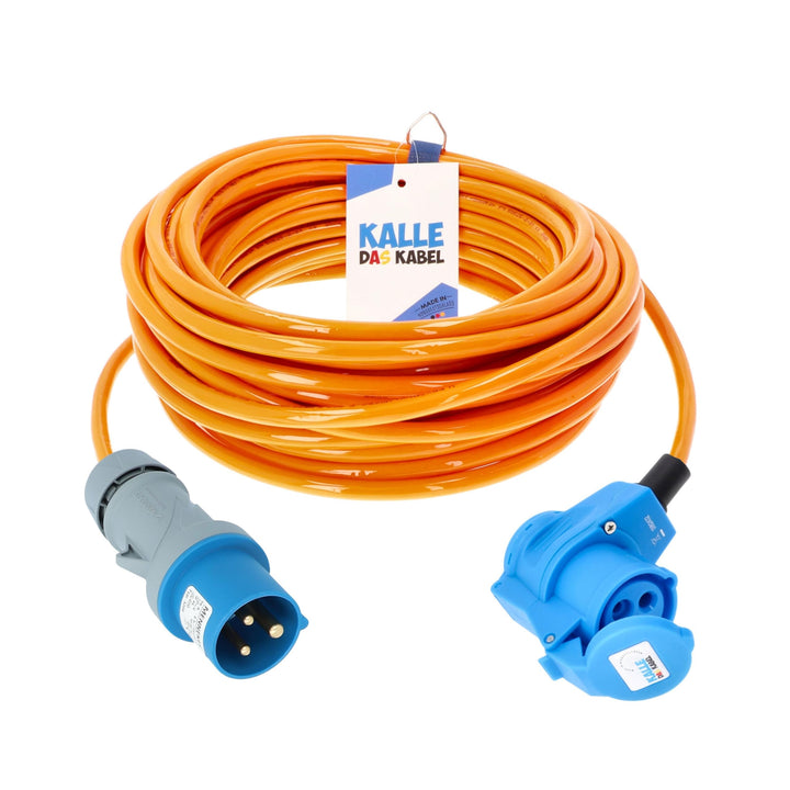 KALLE DAS KABEL CEE Verlängerung KALLE Blue SIGNAL 2,5mm² Winkel Industrie Bau Boot Womo Camping Vol