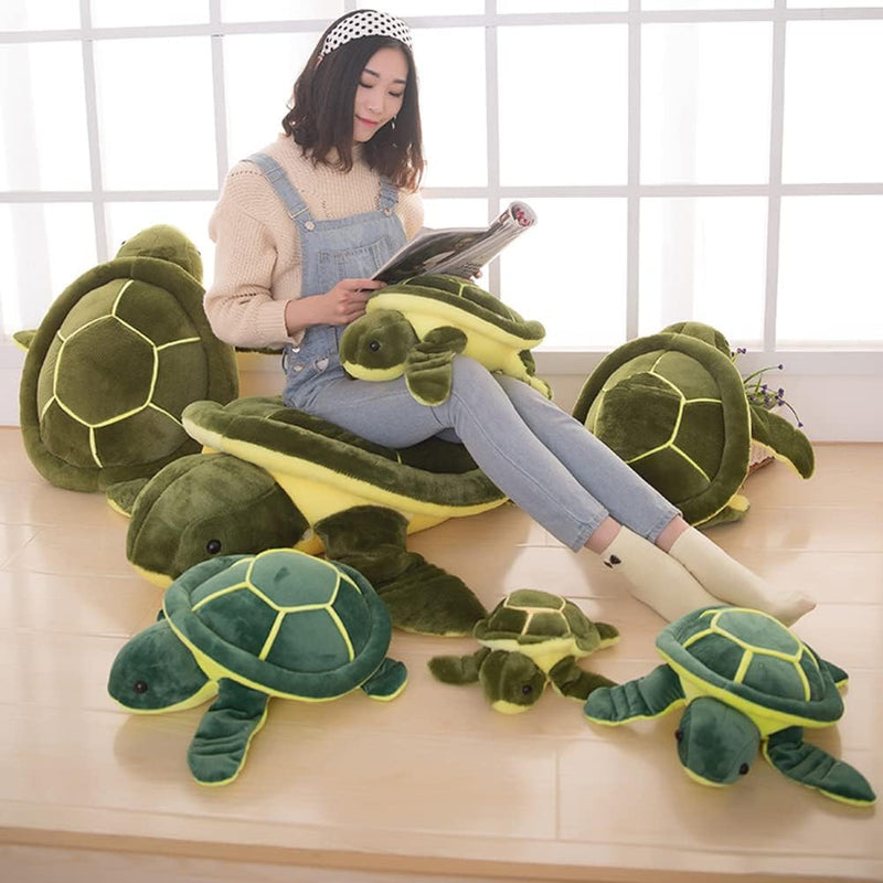 Uposao Schildkröte Kuscheltier, 50CM Grün Plüschschildkröte Spielzeug Grosse Schildkröte Plüschtier