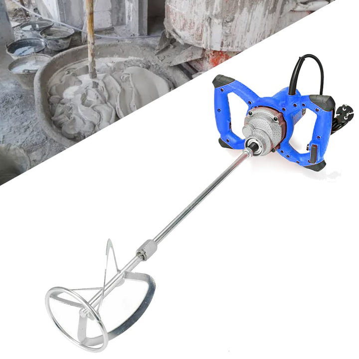 Mörtel Rührgerät 2600W Rührwerk Beton Elektrisch Rührwerk Stablänge: 570mm, Rührkorb-Ø: 120mm, Drehz