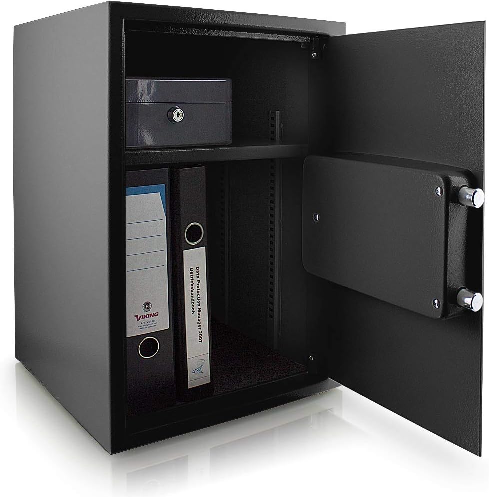 BITUXX® Elektronischer Safe Tresor Wandtresor Wandsafe Geldschrank Möbeltresor Stahlschrank Geldsafe