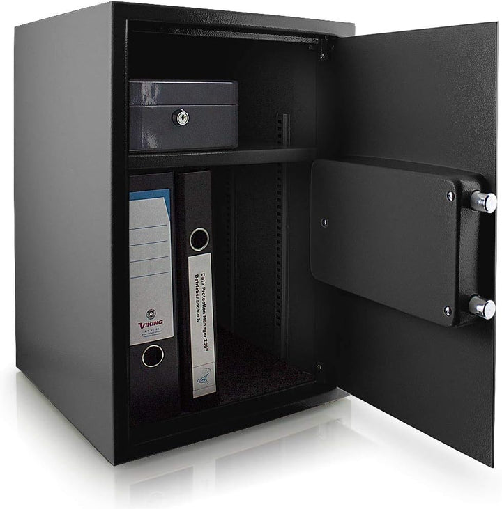 BITUXX® Elektronischer Safe Tresor Wandtresor Wandsafe Geldschrank Möbeltresor Stahlschrank Geldsafe