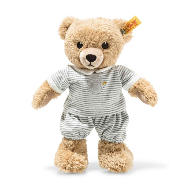 Steiff 239908 Schlaf-gut-Bär Plüschtier, Mehrfarbig, Medium, 25 cm Grau Single, Grau Single