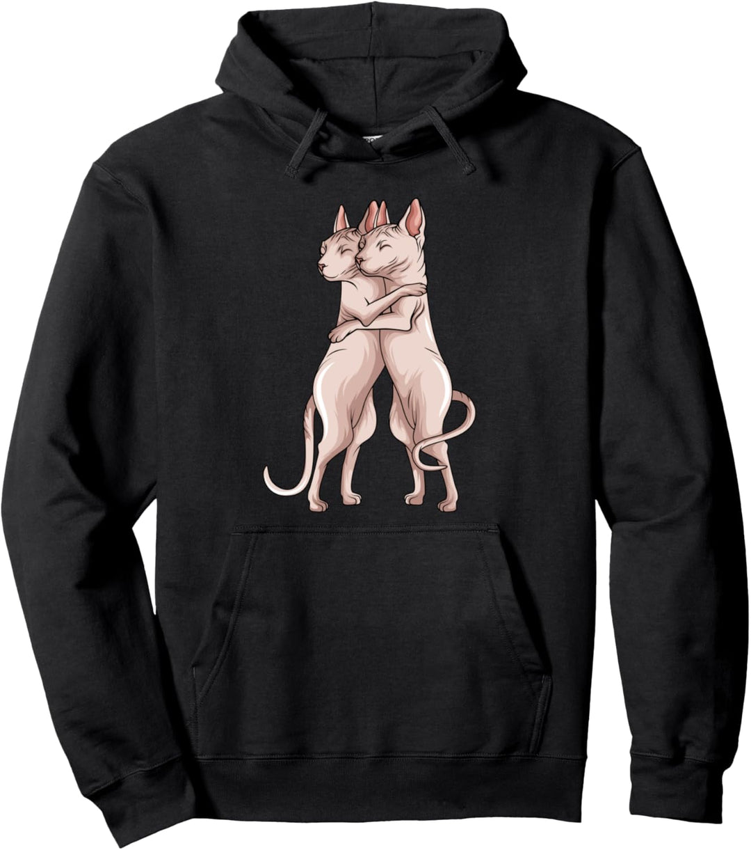 Sphynx Katze Sphinx Nacktkatze Pullover Hoodie