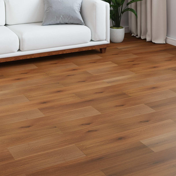 Laminatboden Goldgelb 15-teilig 101 x 20 x 0,8 cm Holzwerkstoff Klicksystem ohne Fase für Wohnzimmer