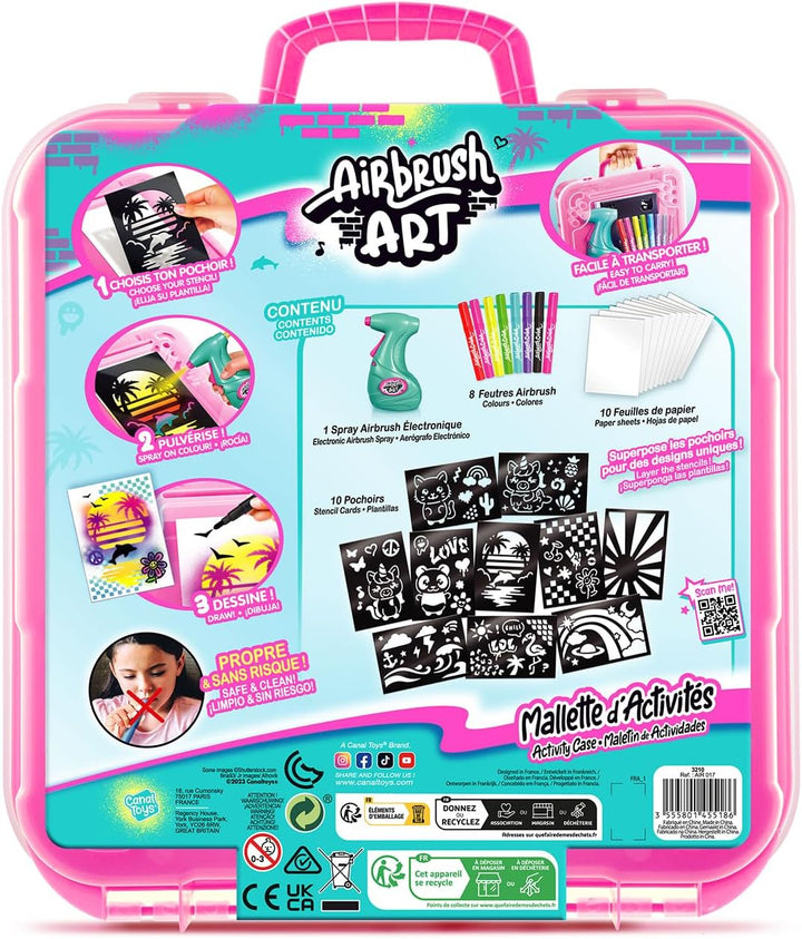 Canal Toys - Airbrush Art - Poster-Bastelset - Elektronisches Spray für Airbrush-Effekte - 10 Poster